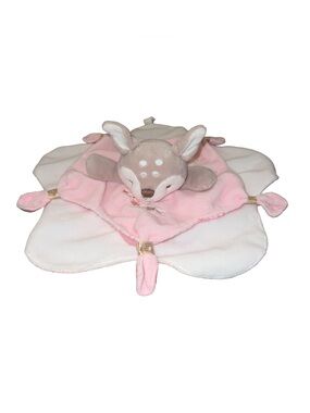 Mary Meyer deer fawn lovey baby security blanket pink Embroidered floral